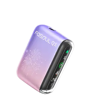 【12種顏色】Fasoul Q1 二回機 支援IQOS ILUMA加熱煙 TEREA煙彈專用主機 - 花火暮光粉紫