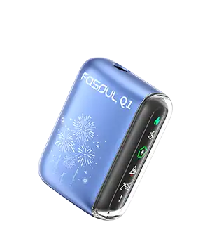 【12種顏色】Fasoul Q1 二回機 支援IQOS ILUMA加熱煙 TEREA煙彈專用主機 - 花火天空淺藍