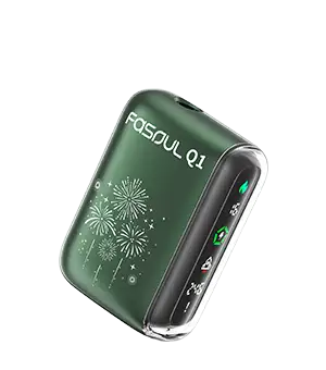 【12種顏色】Fasoul Q1 二回機 支援IQOS ILUMA加熱煙 TEREA煙彈專用主機 - 花火森林綠