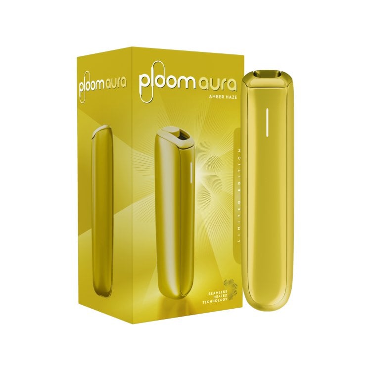 【金色】Ploom AURA AMBER HAZE第四代七星加熱菸主機 兼容七星MEVIUS/EVO煙彈