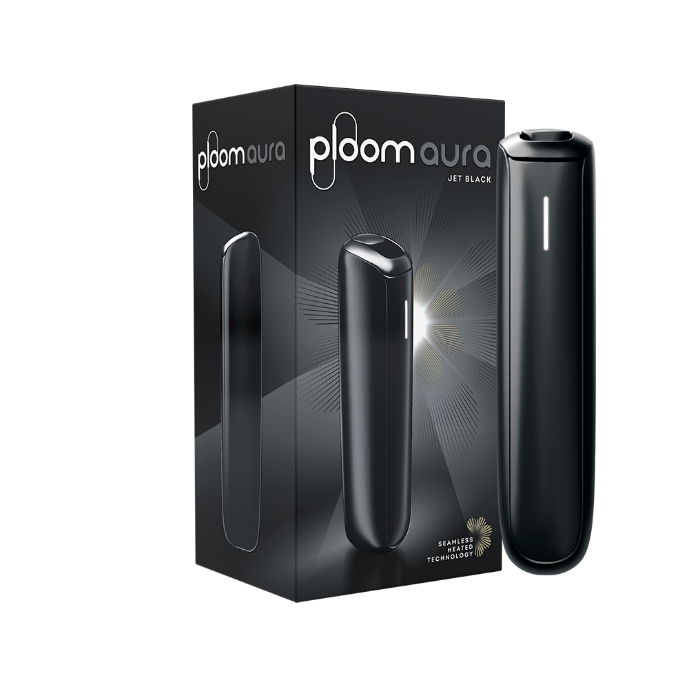 【黑色】台灣現貨 Ploom Aura Jet Black starter kit加熱煙主機 EVO煙彈專用兼容MEVIUS/CAMEL香菸