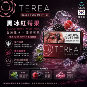TEREA煙彈 IQOS加熱煙主機專用韓T菸彈黑冰紅莓果