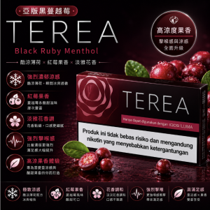 TEREA煙彈 IQOS ILUMA 專用  亞T黑蔓越莓爆珠加熱菸彈