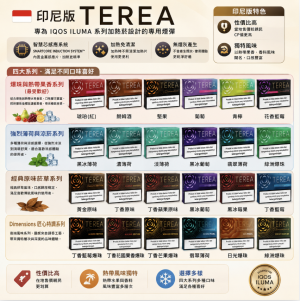 IQOS煙彈亞版獨家口味 IQOS加熱菸主機專用TEREA煙彈